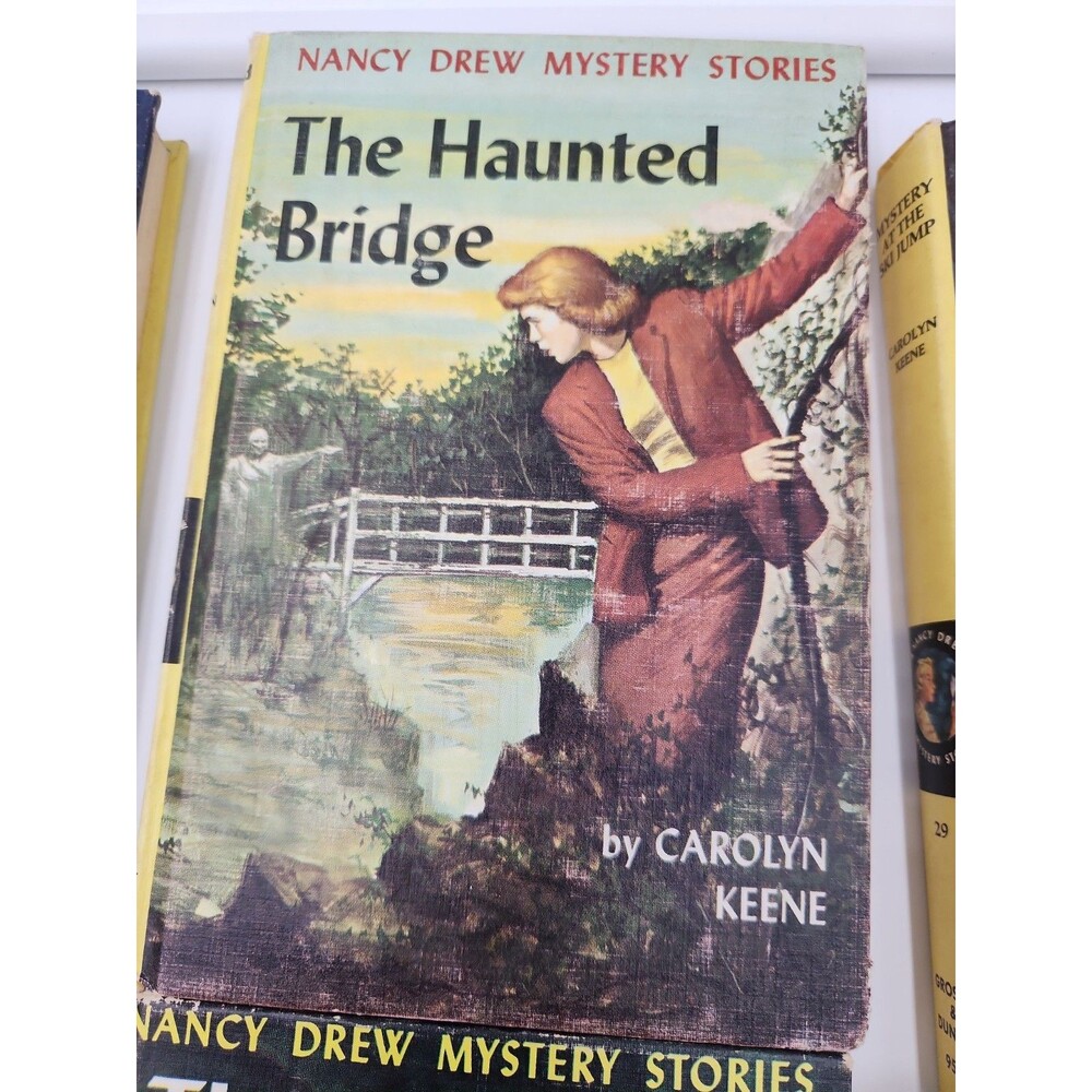 6 Vintage Yellow Cover Nancy Drew Mystery Series Hardcover Books Carolyn Keene - Picture 6 of 7